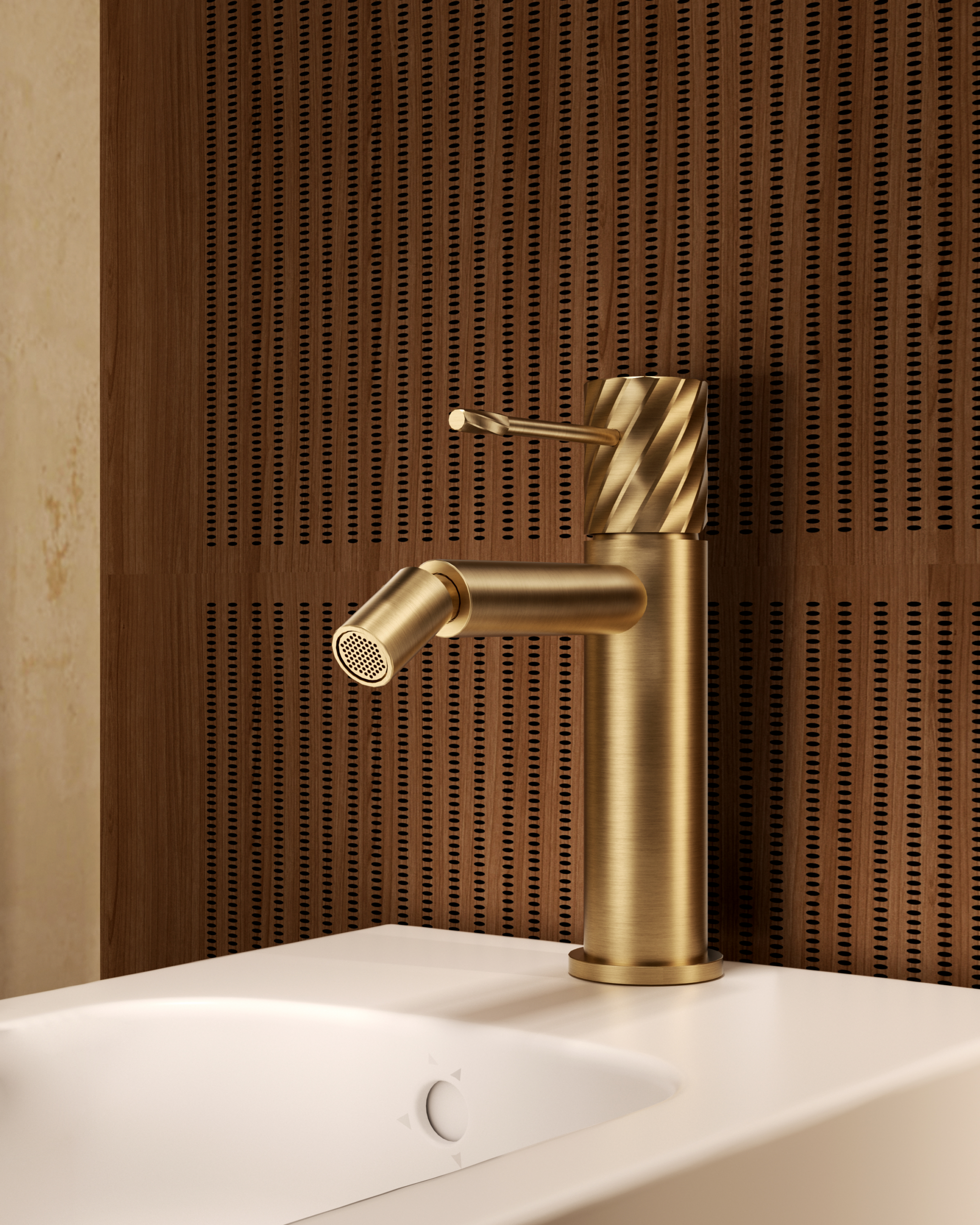 Bless Chrome Single Lever Bidet Mixer, detail view