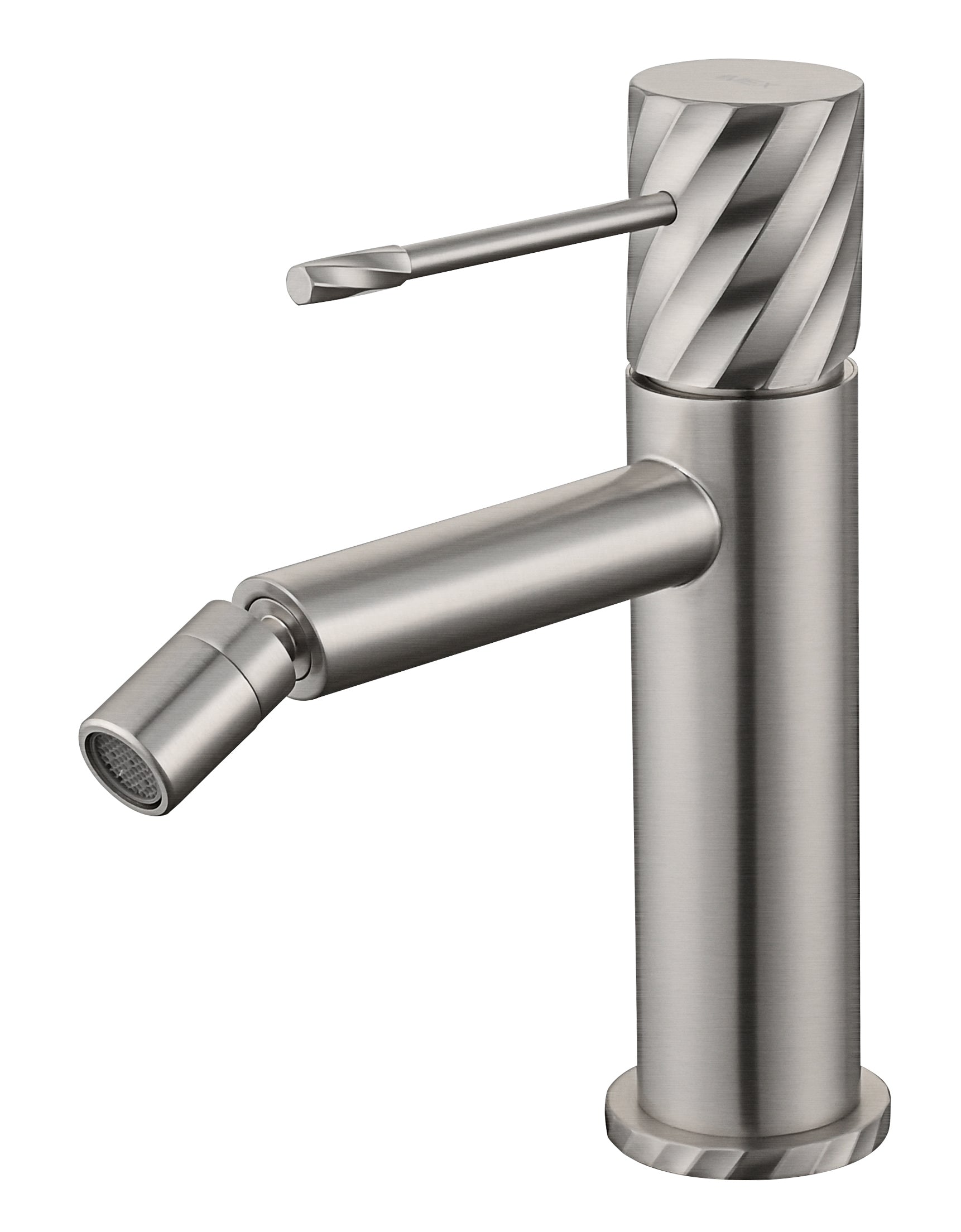 Bless Brushed Nickel Single Lever Bidet Mixer, main product view