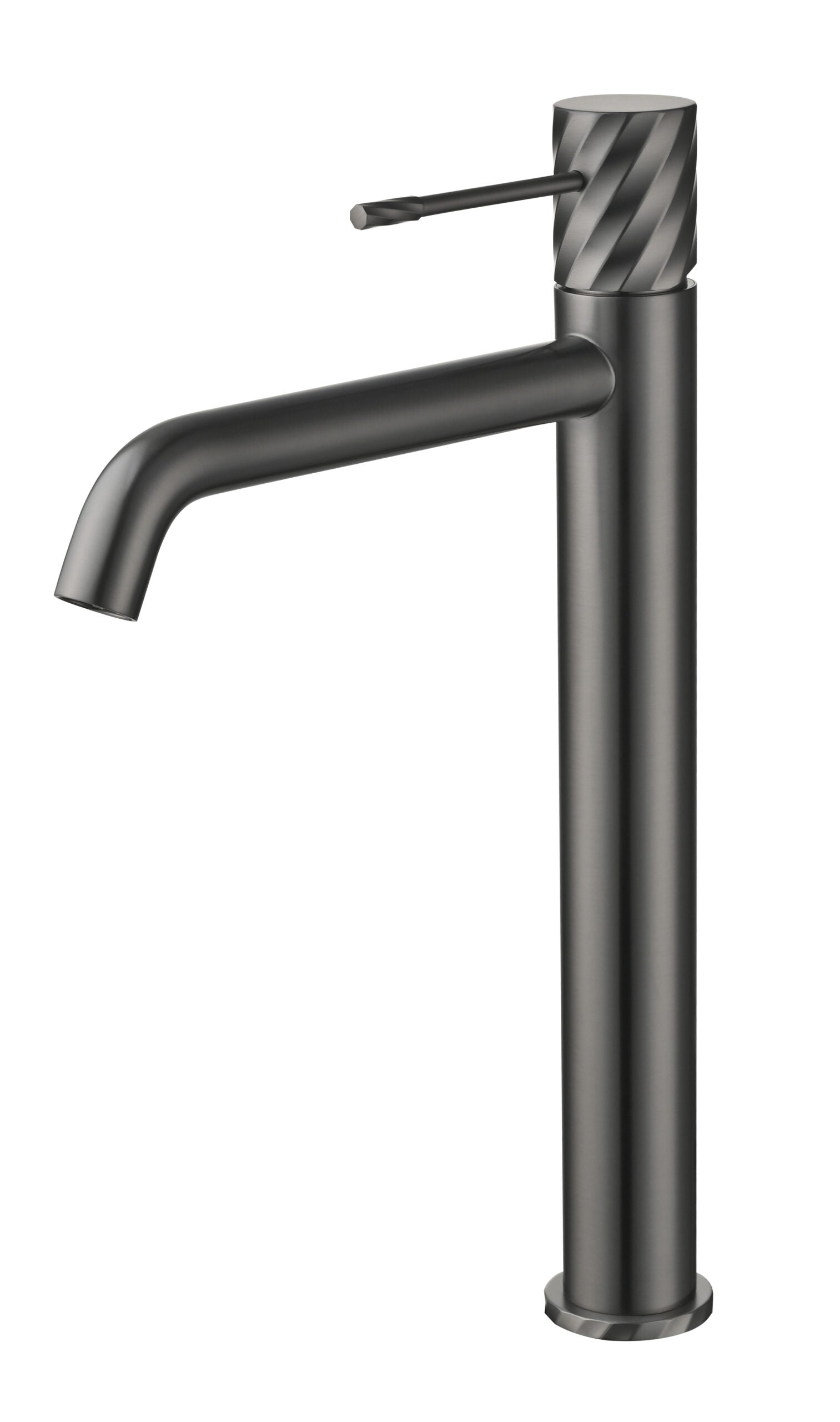 Bless Black Gun Metal Tall Single Lever Basin Mixer, main product view