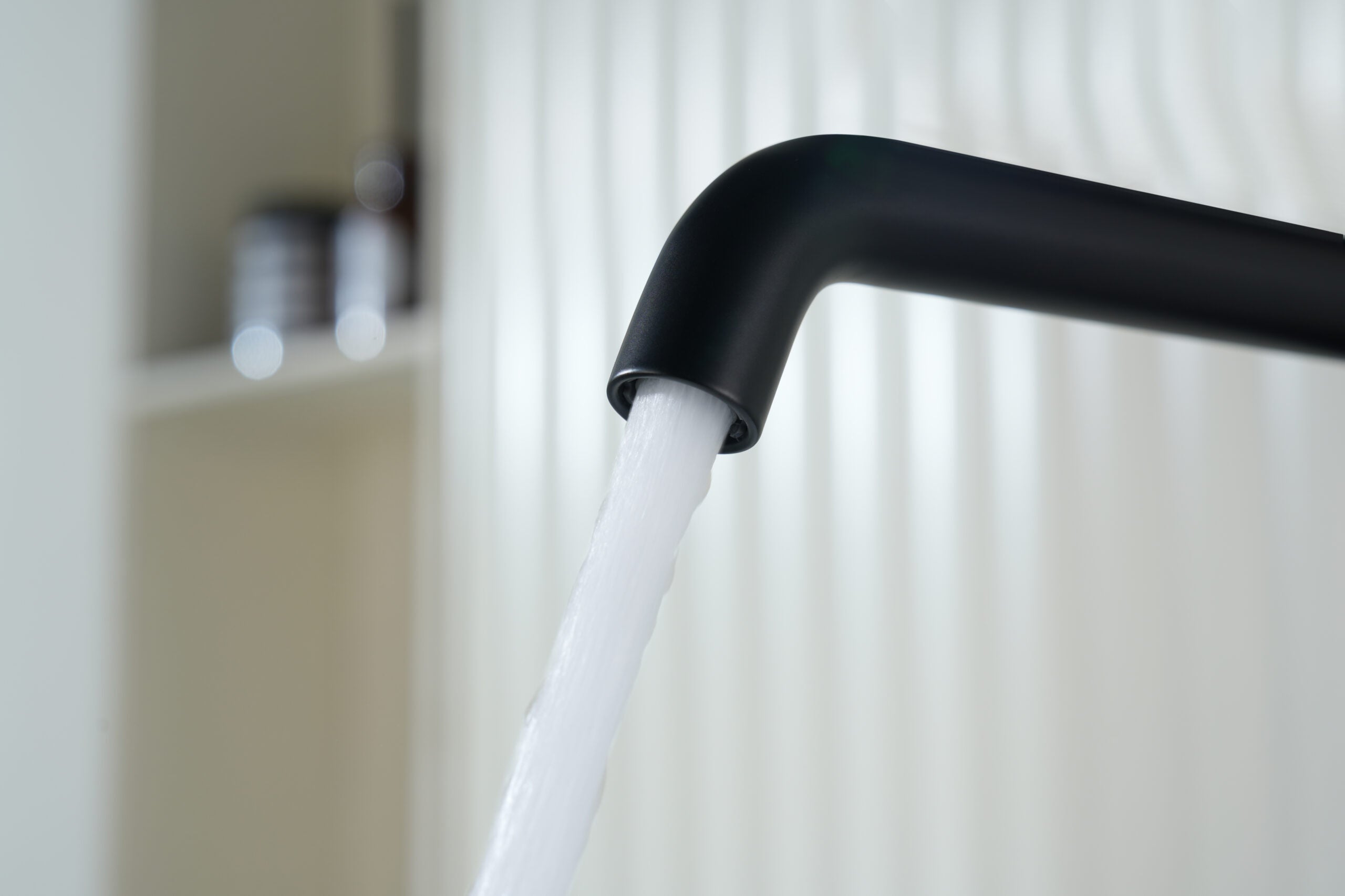 Bless Matte Black Tall Single Lever Basin Mixer, view 4