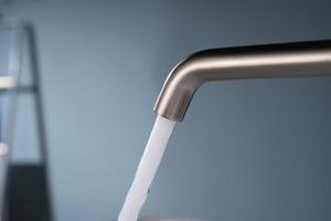 Bless Brushed Nickel Tall Single Lever Basin Mixer, view 4