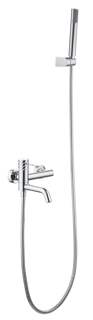 Bless Chrome Single Lever Bath and Shower Kit, main product view