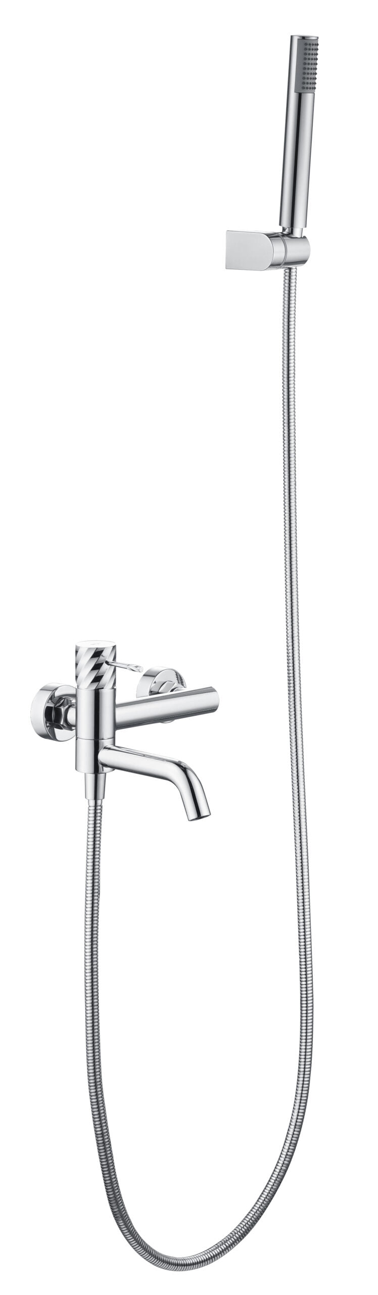 Bless Chrome Single Lever Bath and Shower Kit, main product view