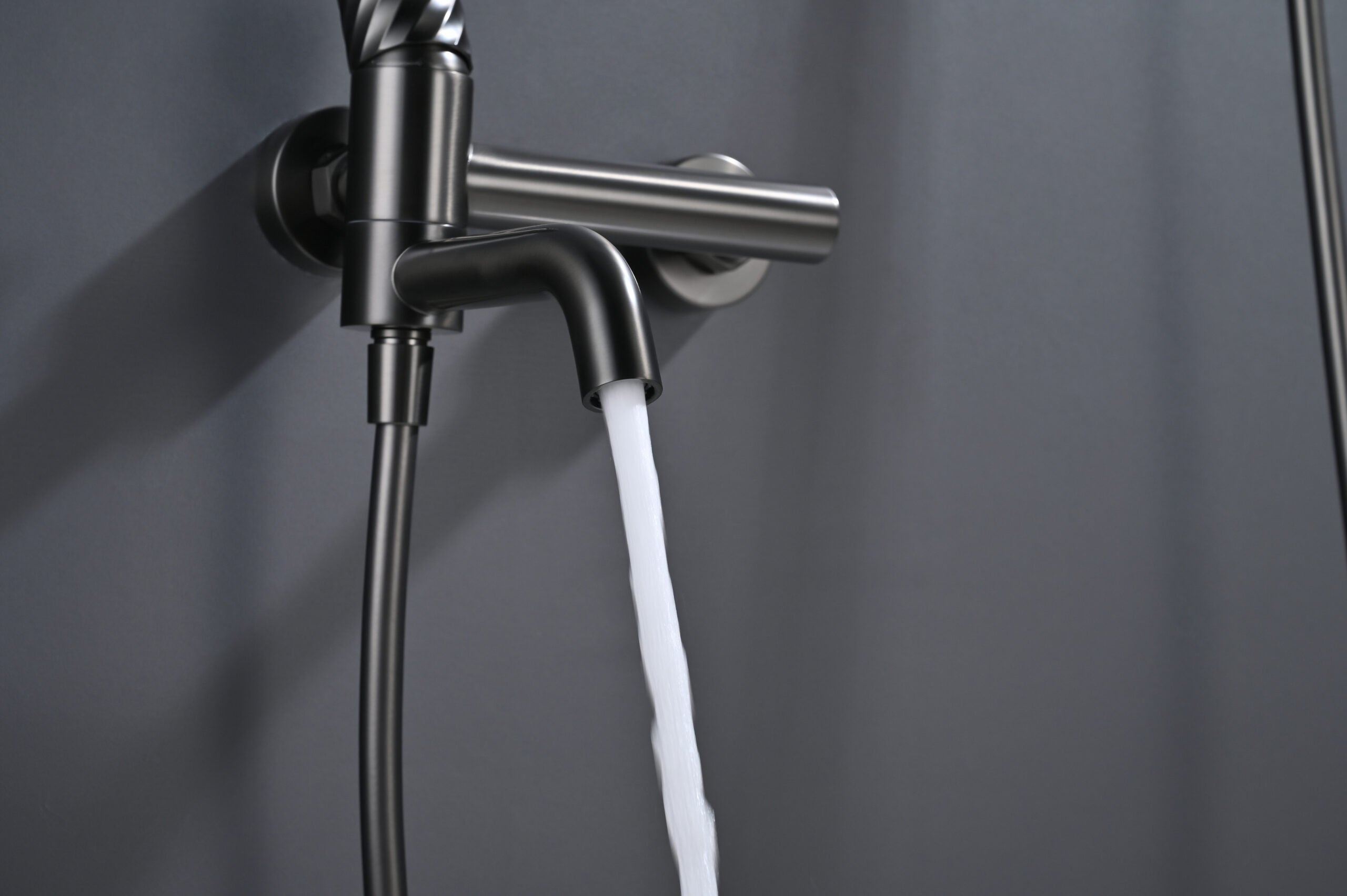 Bless Black Gun Metal Single Lever Bath and Shower Kit, view 4
