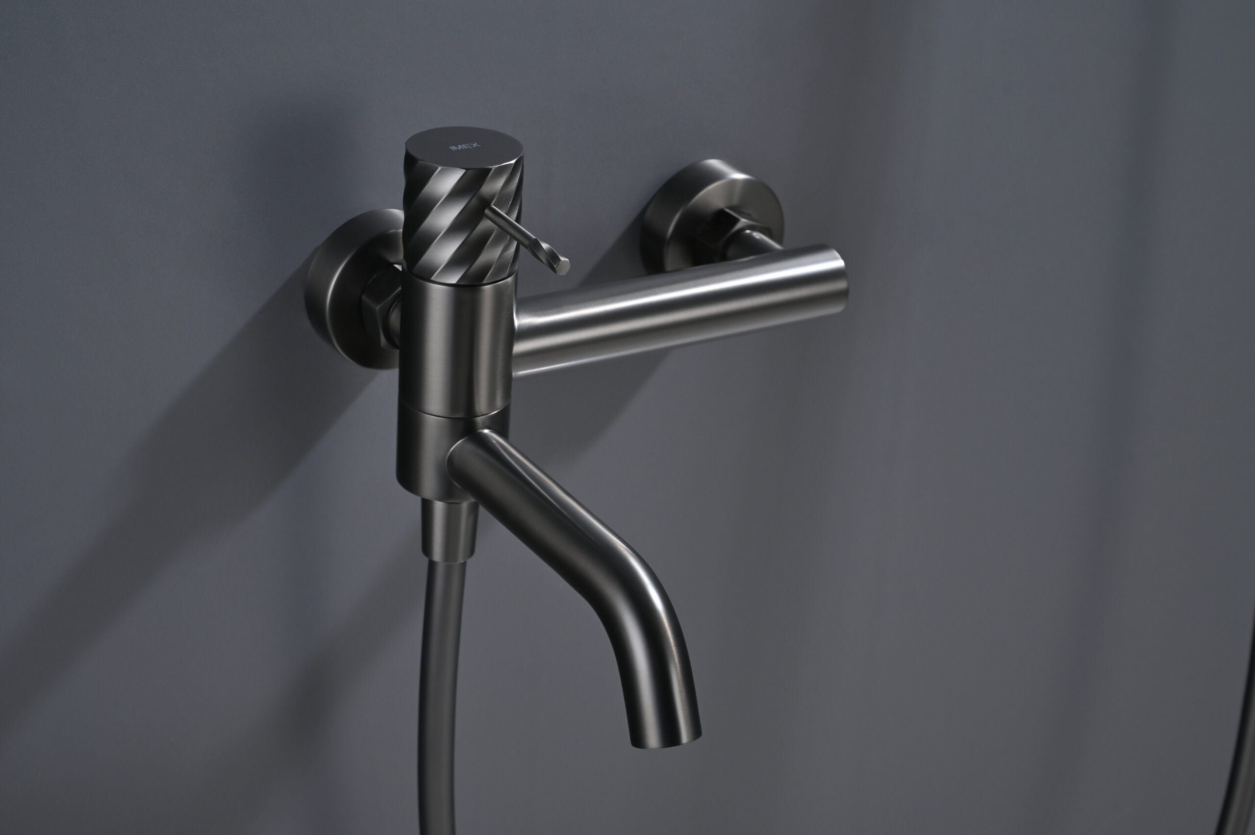 Bless Black Gun Metal Single Lever Bath and Shower Kit, view 3