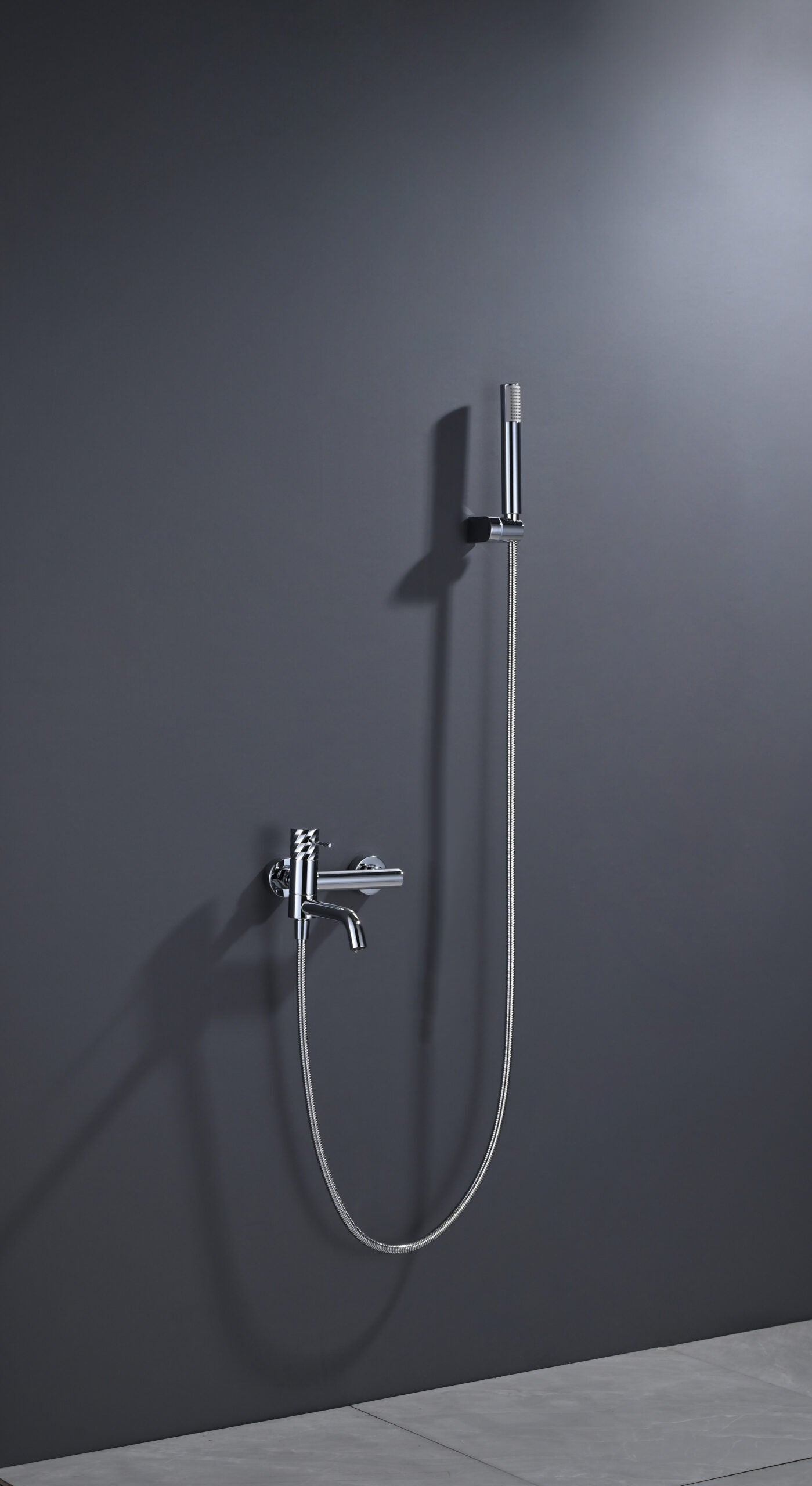 Bless Chrome Single Lever Bath and Shower Kit, in a bathroom setting