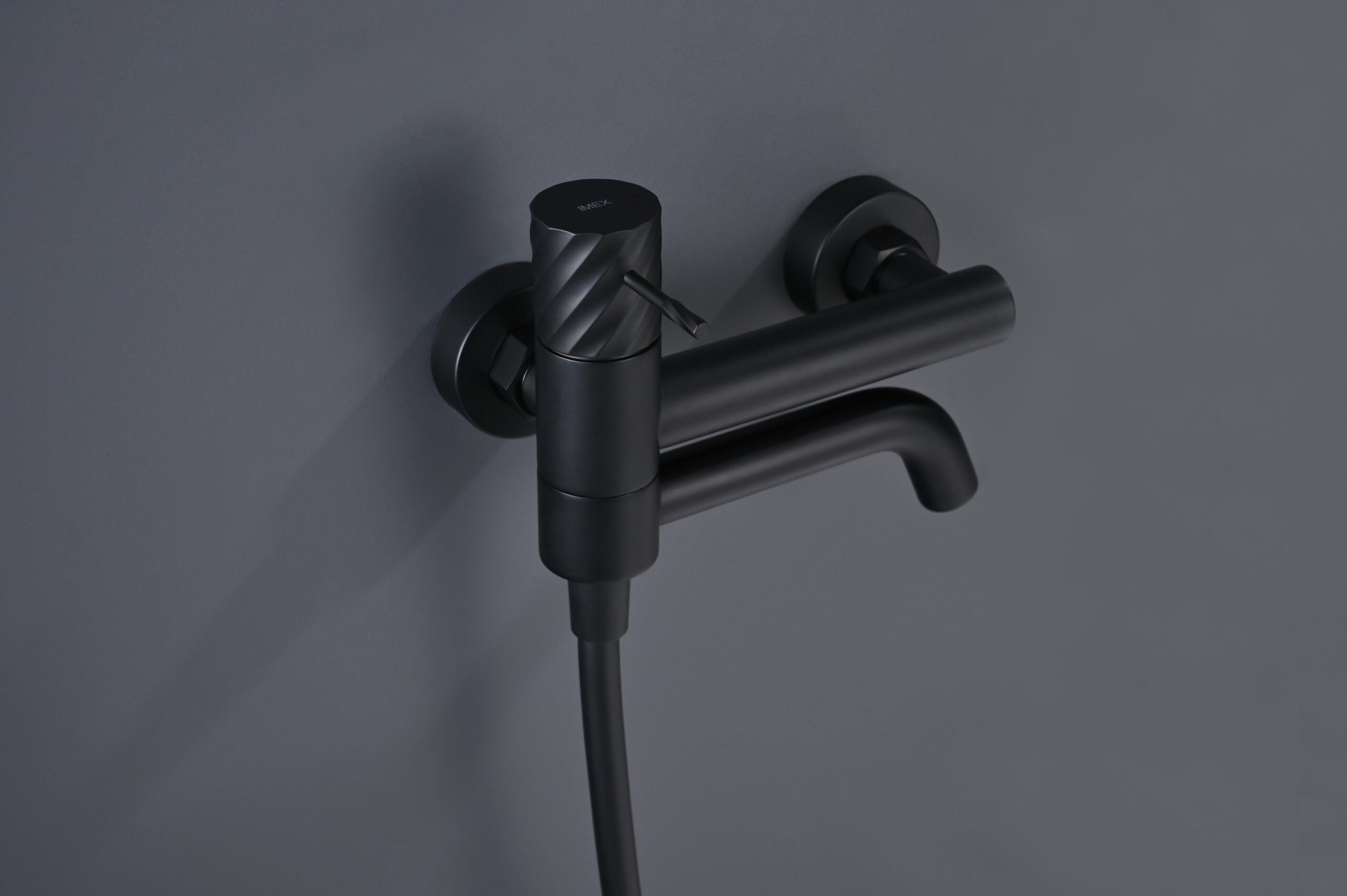 Bless Matte Black Single Lever Bath and Shower Kit, view 2