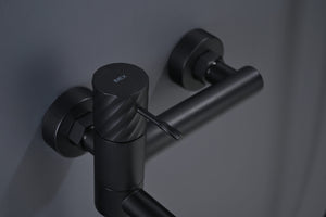 Bless Matte Black Single Lever Bath and Shower Kit, view 3