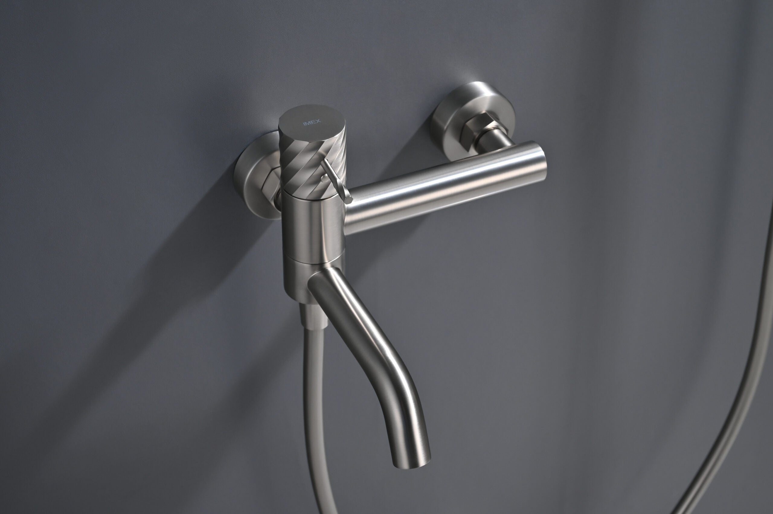 Bless Brushed Nickel Single Lever Bath and Shower Kit, view 3