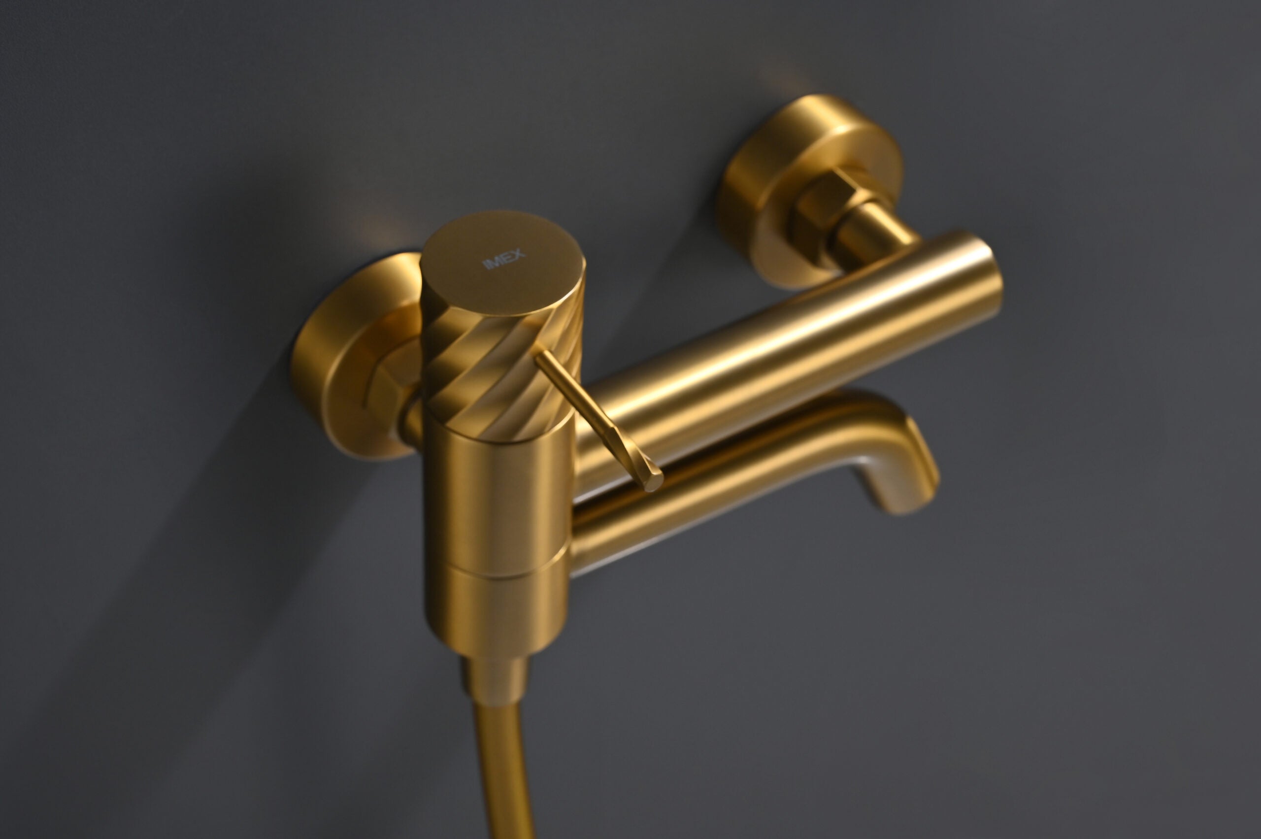 Bless Brushed Gold Single Lever Bath and Shower Kit, view 2