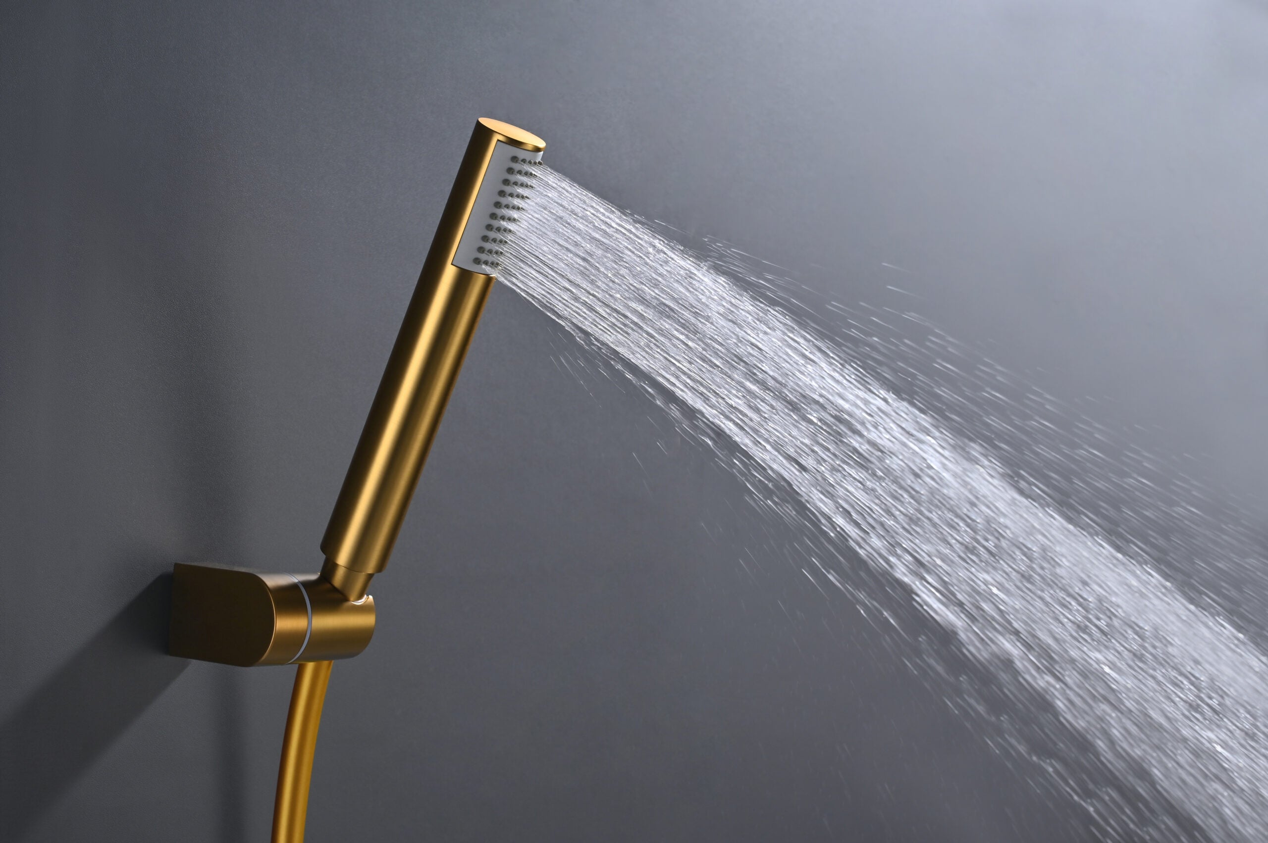 Bless Brushed Gold Single Lever Bath and Shower Kit, view 5
