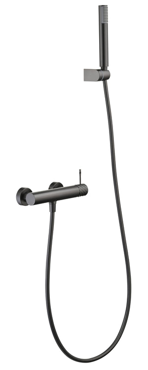 Bless Black Gun Metal Single Lever Shower Kit, main product view