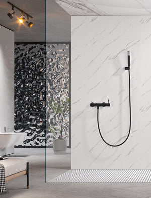 Bless Matte Black Single Lever Shower Kit, view 3