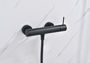 Bless Matte Black Single Lever Shower Kit, view 2
