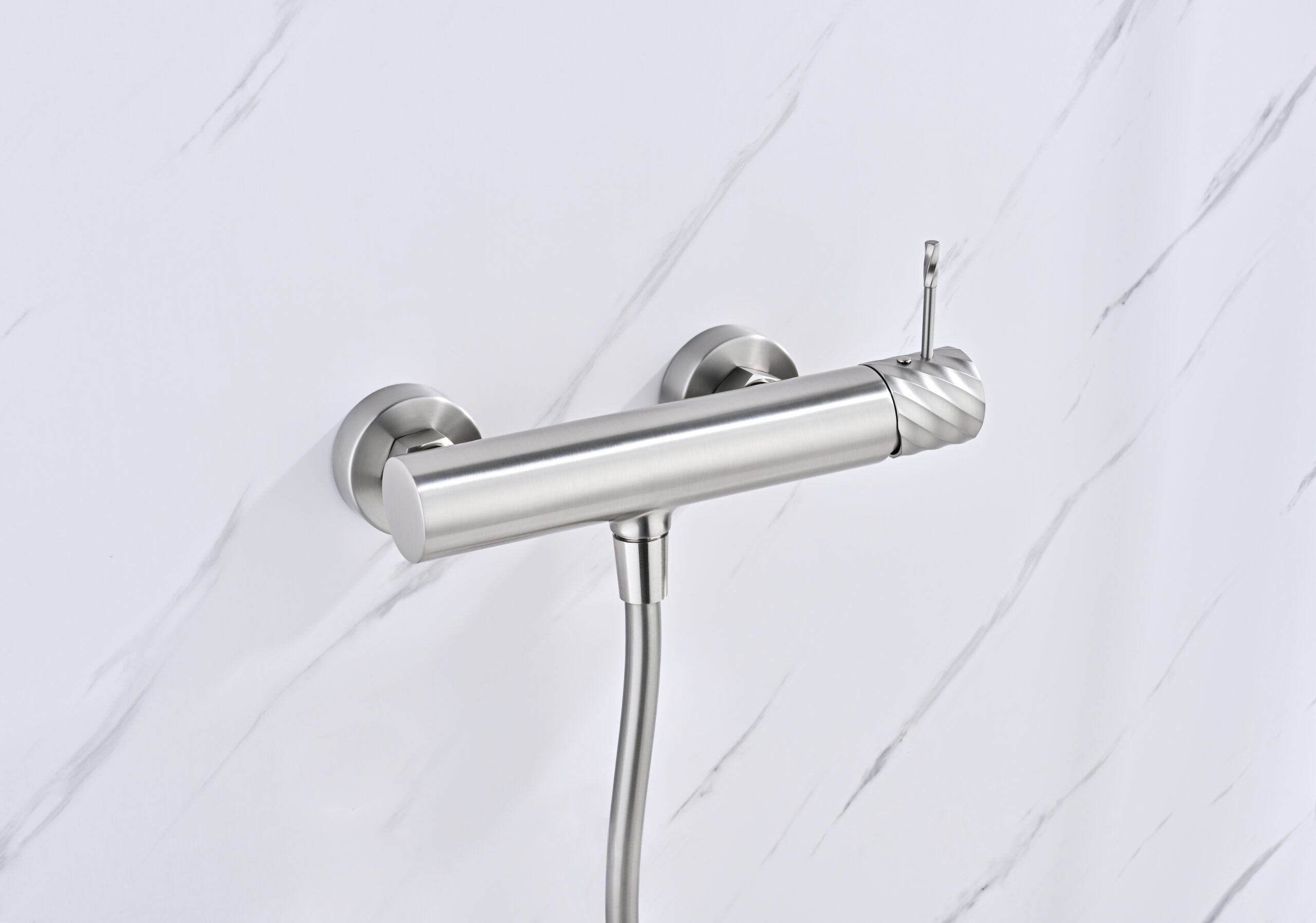 Bless Brushed Nickel Single Lever Shower Kit, view 2