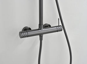 Bless Black Gun Metal Single Lever Shower Set, view 3