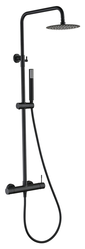 Bless Matte Black Single Lever Shower Set, main product view