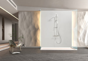 Bless Brushed Nickel Single Lever Shower Set, view 2