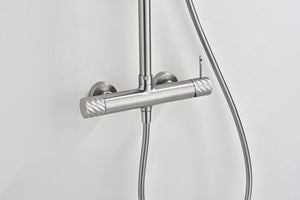 Bless Brushed Nickel Single Lever Shower Set, view 3