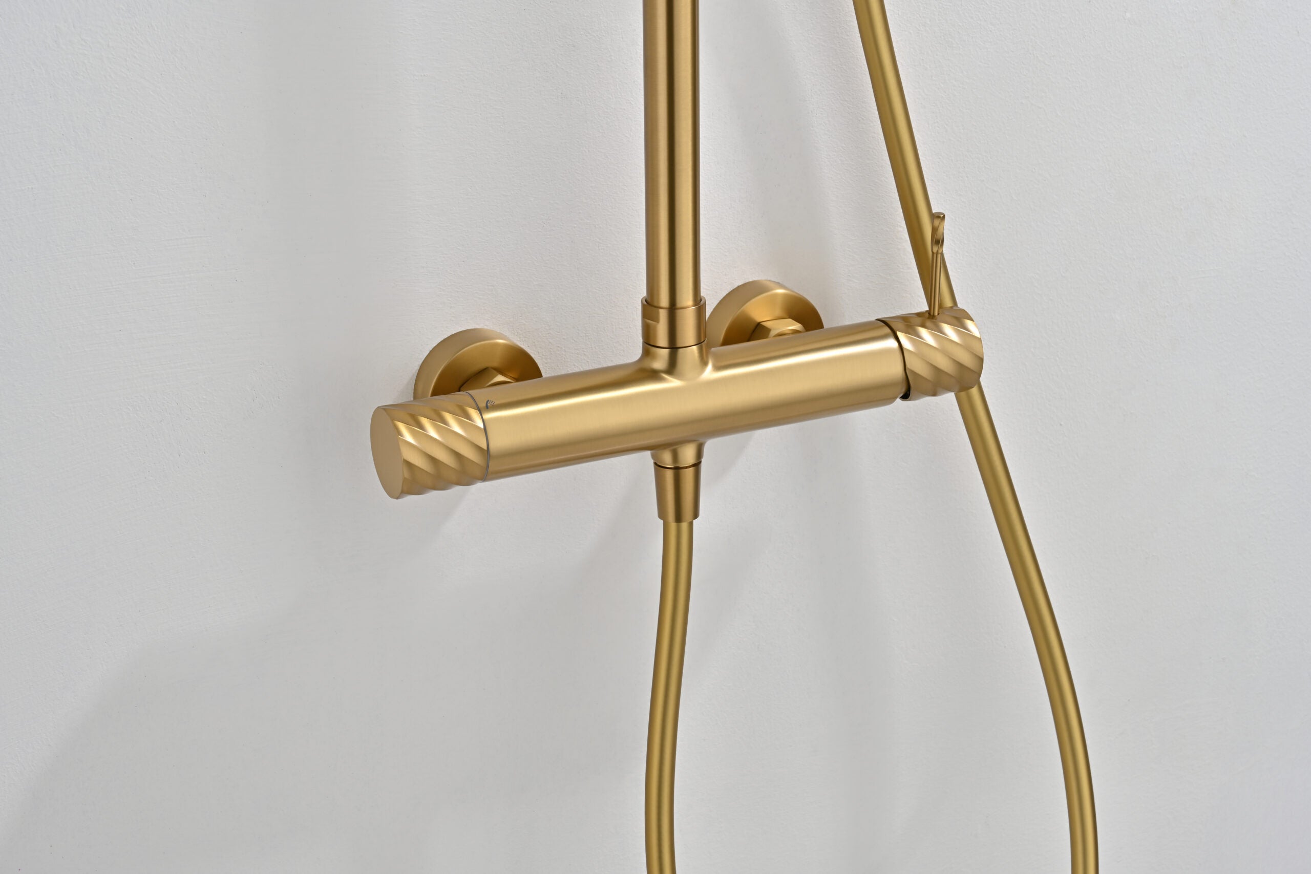 Bless Brushed Gold Single Lever Shower Set, view 3
