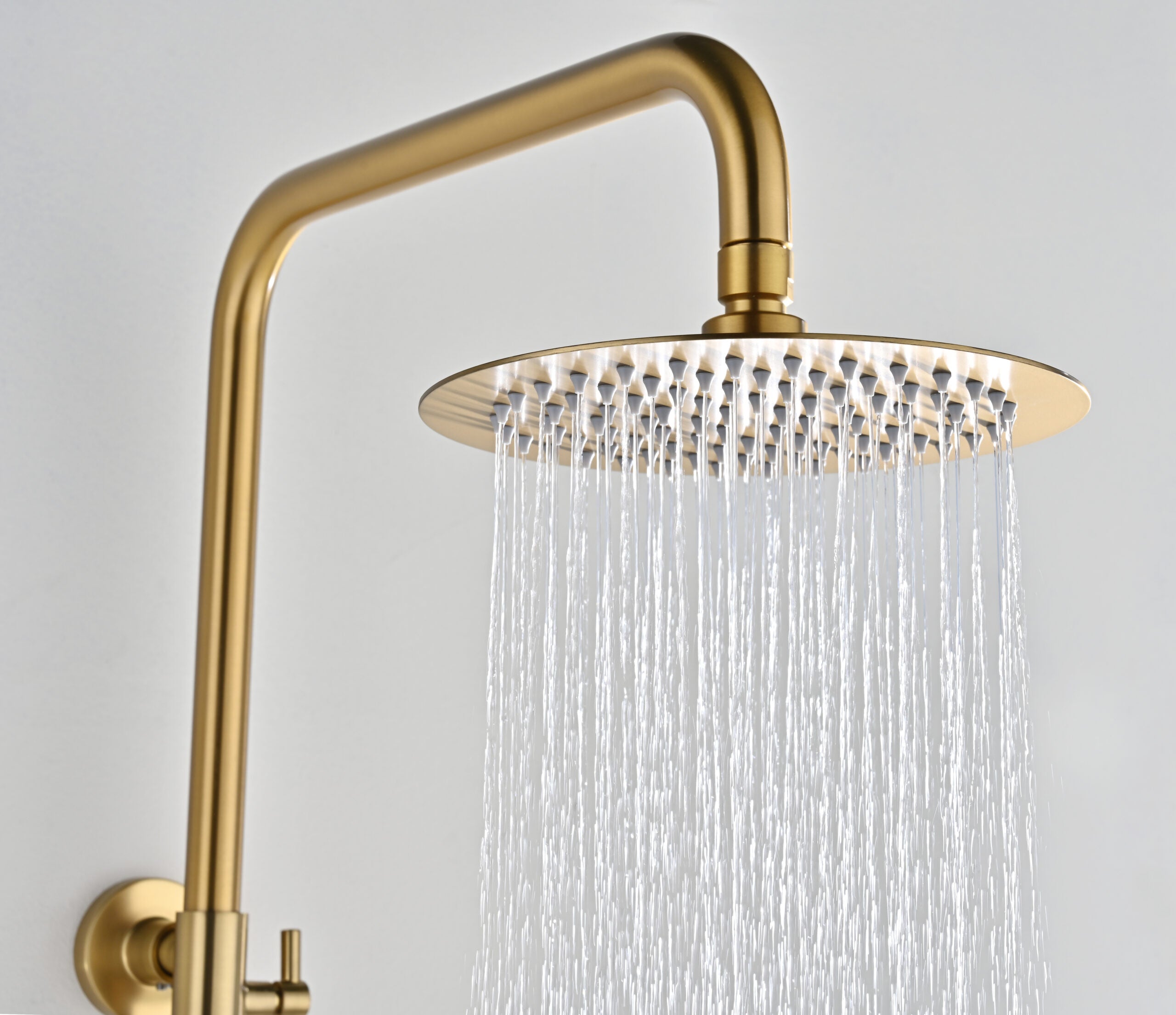 Bless Brushed Gold Single Lever Shower Set, view 4