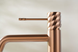 Bless Brushed Rose Gold Single Lever Basin Mixer, view 3