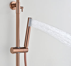 Bless Brushed Rose Gold Single Lever Shower Set, view 5