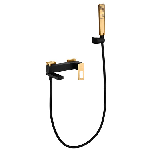Grifo De Baño/Ducha Suecia Negro Oro Brillo