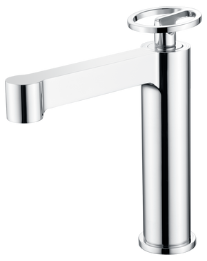 Chrome Single Lever Sink Mixer Modern Bathroom Faucet, view 2