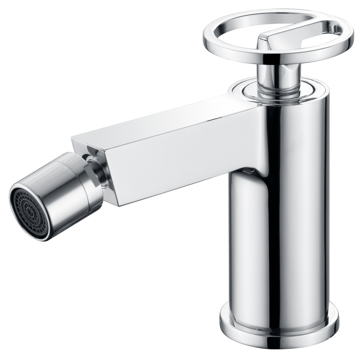 Olimpo Chrome Bidet Mixer Single Handle Faucet, view 2