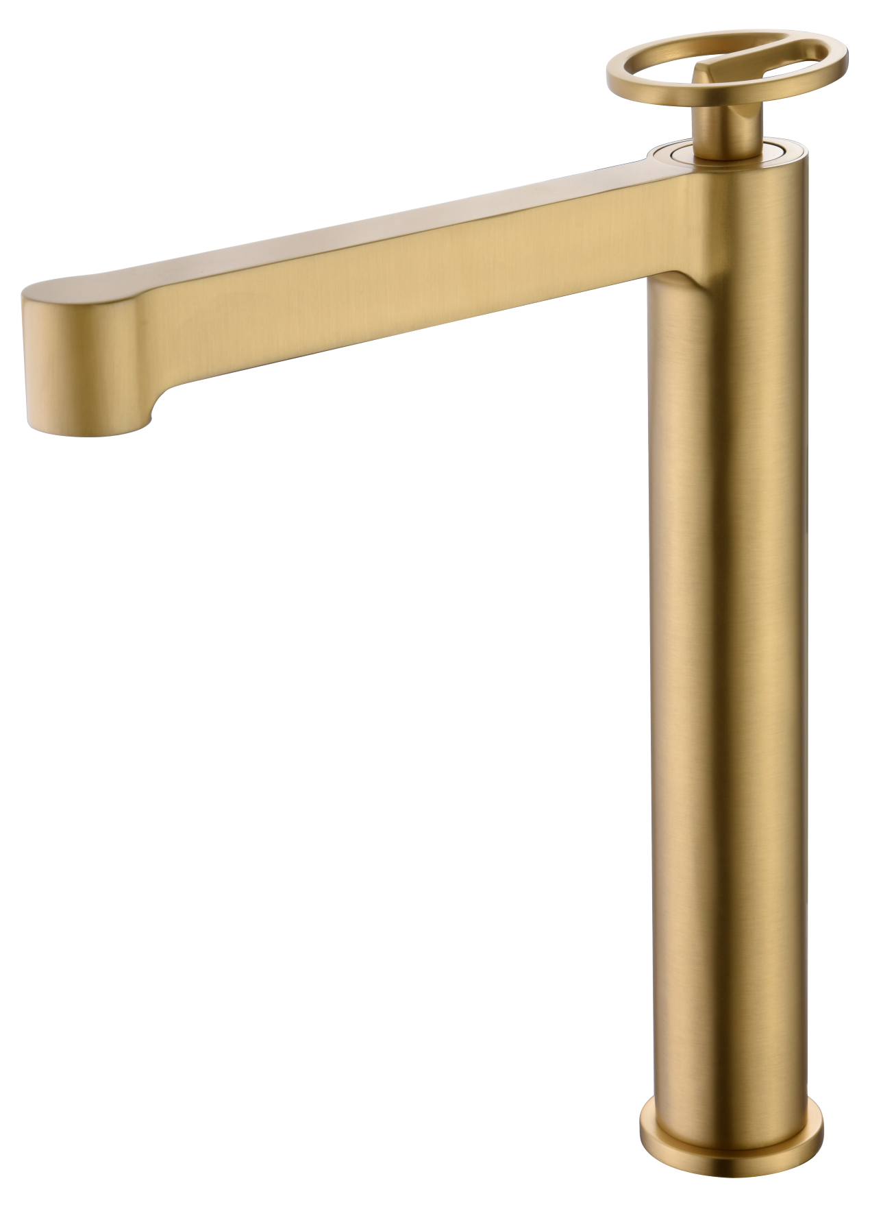 Olimpo Tall Basin Mixer Brushed Gold Single Handle, view 7