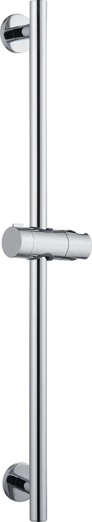 Adur Chrome Sliding Shower Rail with Hand Shower Holder, main product view