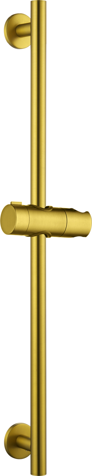 Adur Brushed Gold Sliding Shower Rail with Hand Shower Holder, main product view