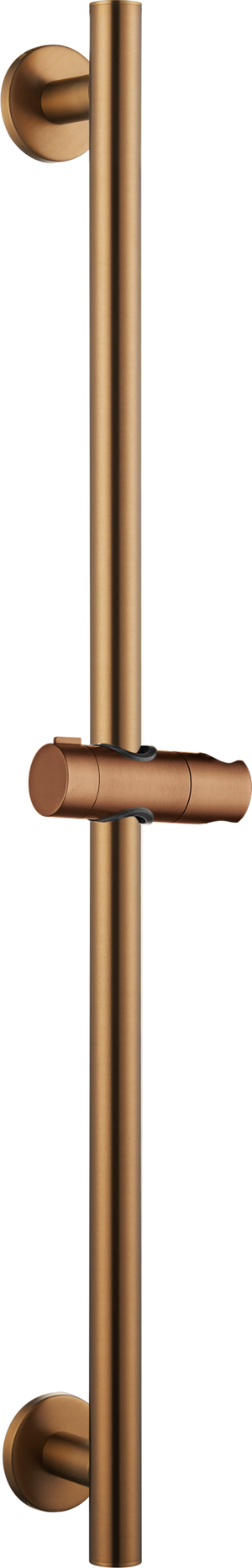 Adur Brushed Rose Gold Sliding Shower Rail with Hand Shower Holder, main product view