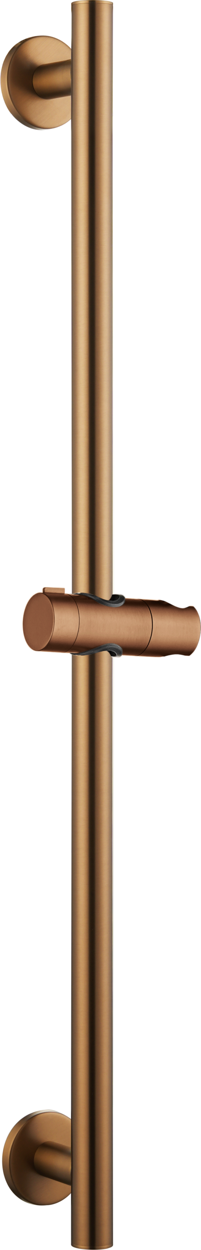 Adur Brushed Rose Gold Sliding Shower Rail with Hand Shower Holder, main product view