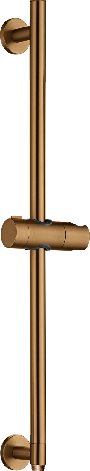 Adur Brushed Rose Gold Sliding Shower Rail with Water Outlet, main product view