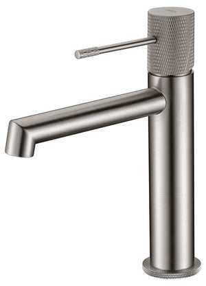 Brushed Nickel Basin Mixer Single Lever Faucet, view 2