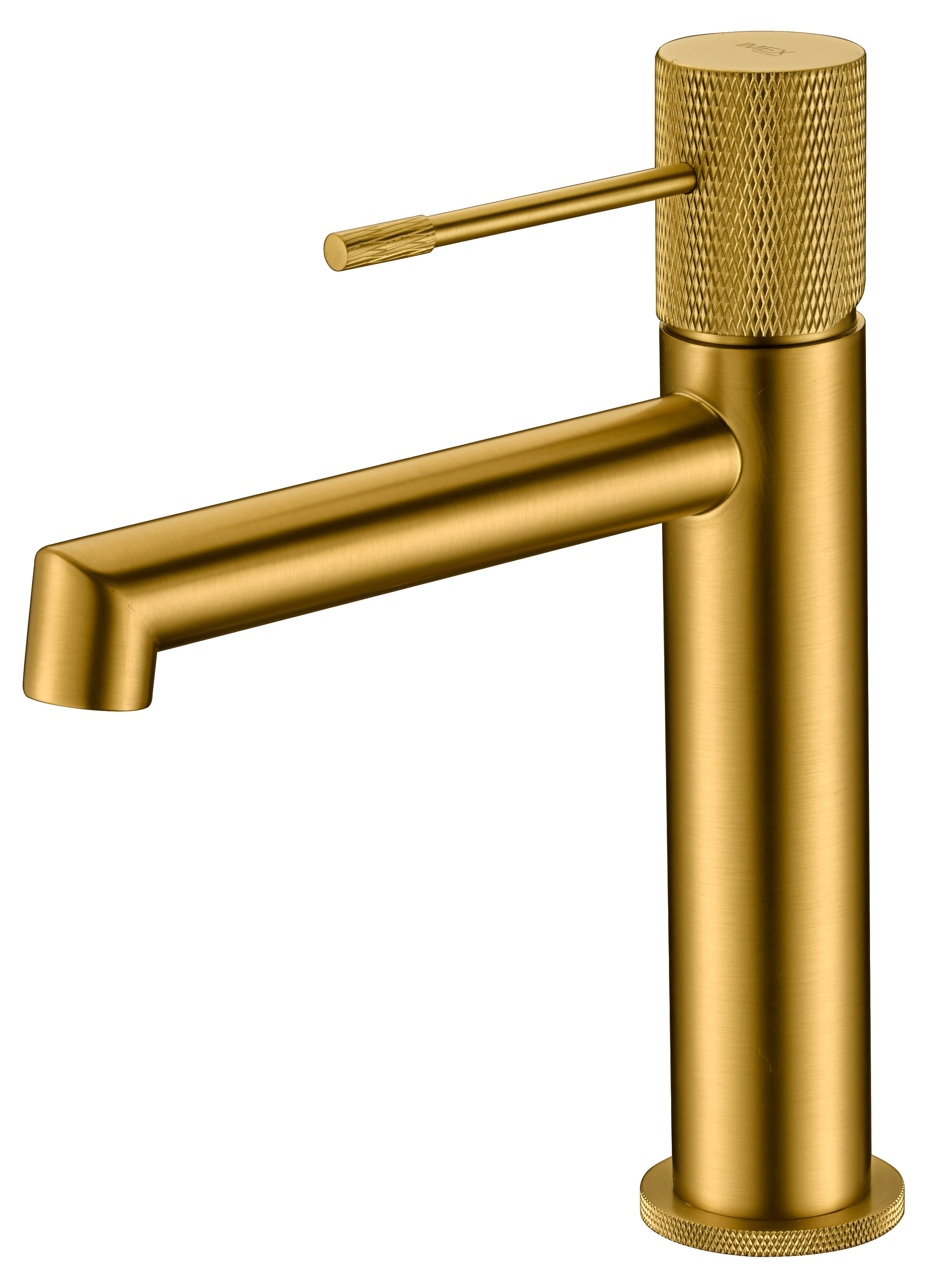 Monomando Lavabo Linea Oro Cepillado