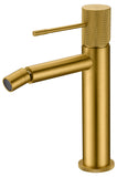Monomando Línea Bidé Oro Cepillado