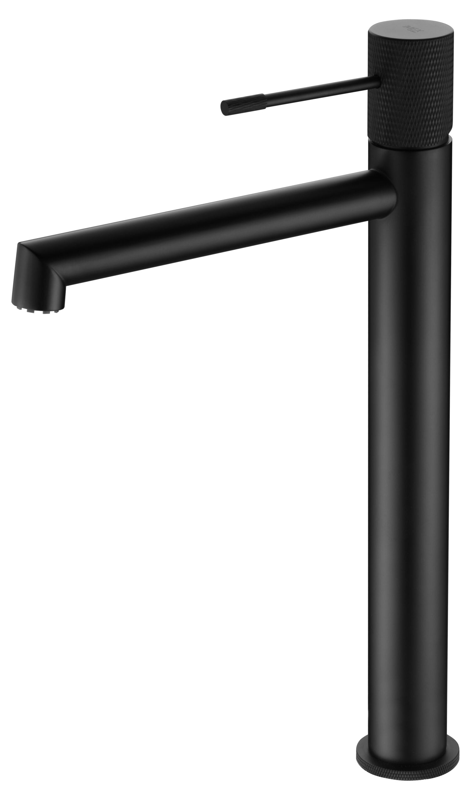 Matte Black Single Lever Basin Faucet Modern Design, view 2