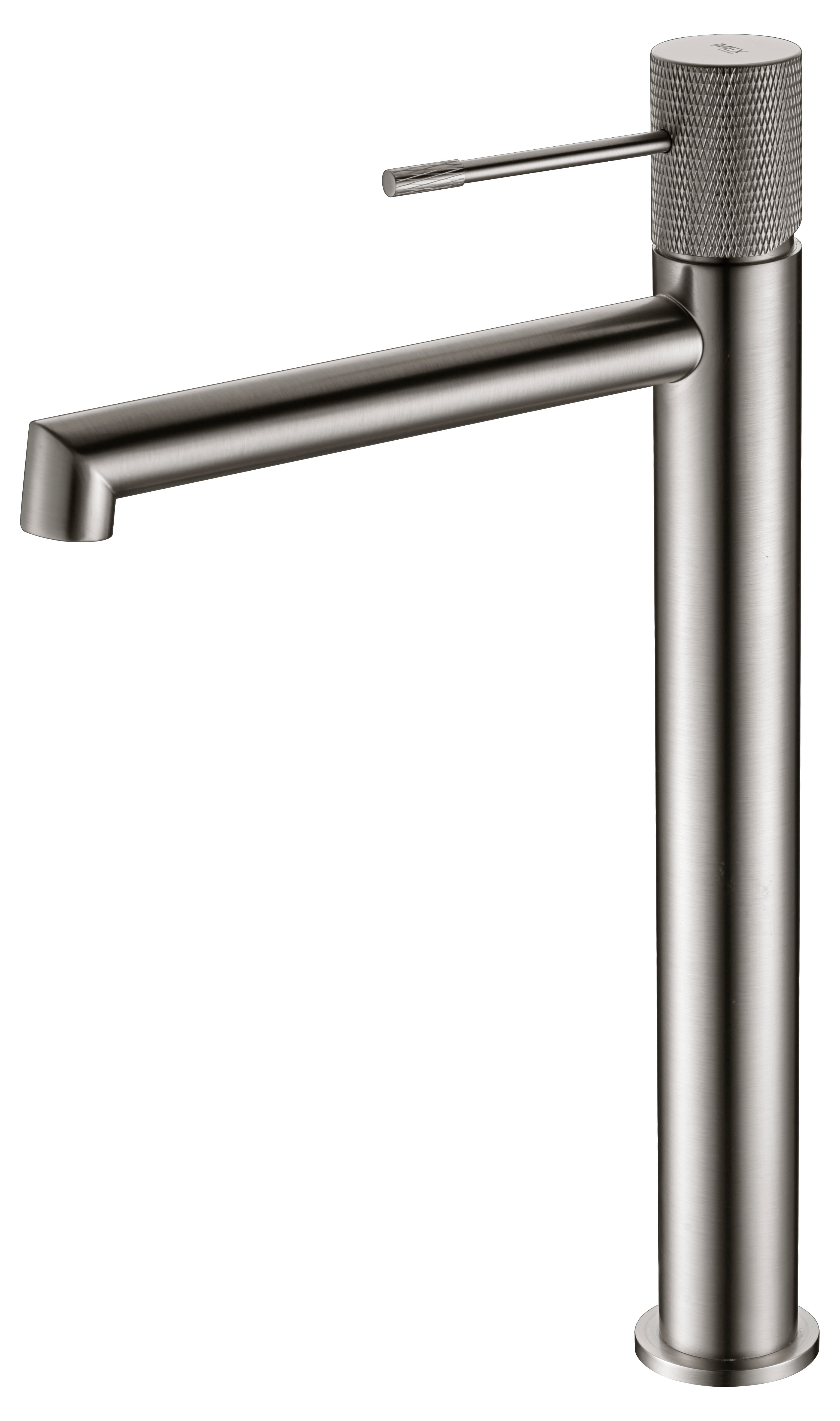 Monomando Lavabo Línea Alto Níquel Cepillado