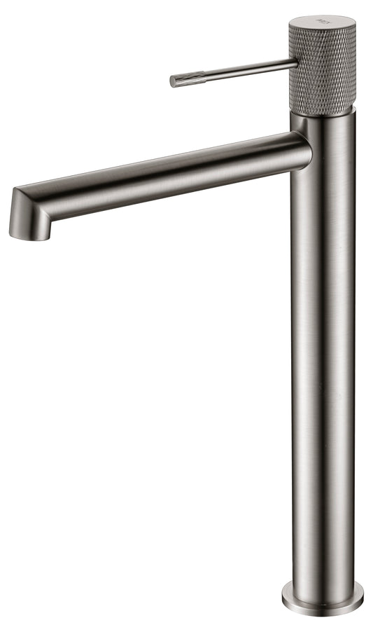 Monomando Lavabo Línea Alto Níquel Cepillado
