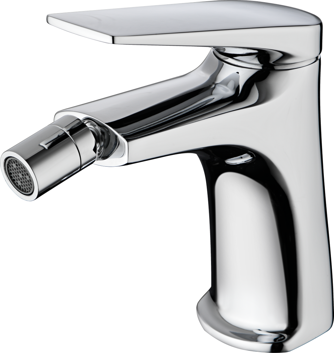 Chrome Bidet Mixer Single Handle Modern Design, view 2