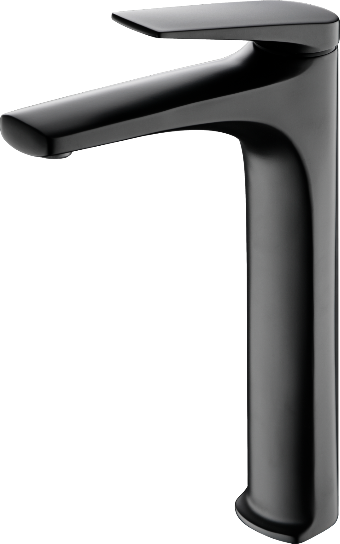 Delos Matte Black Tall Sink Mixer Faucet, view 2