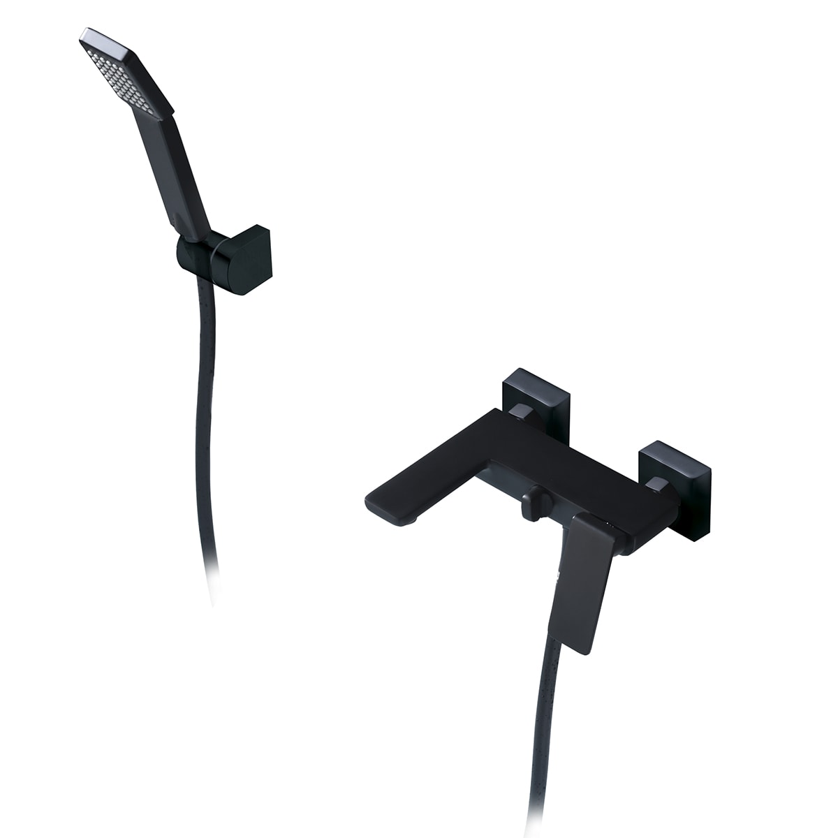 Grifo De Baño/Ducha Fiyi Negro Mate