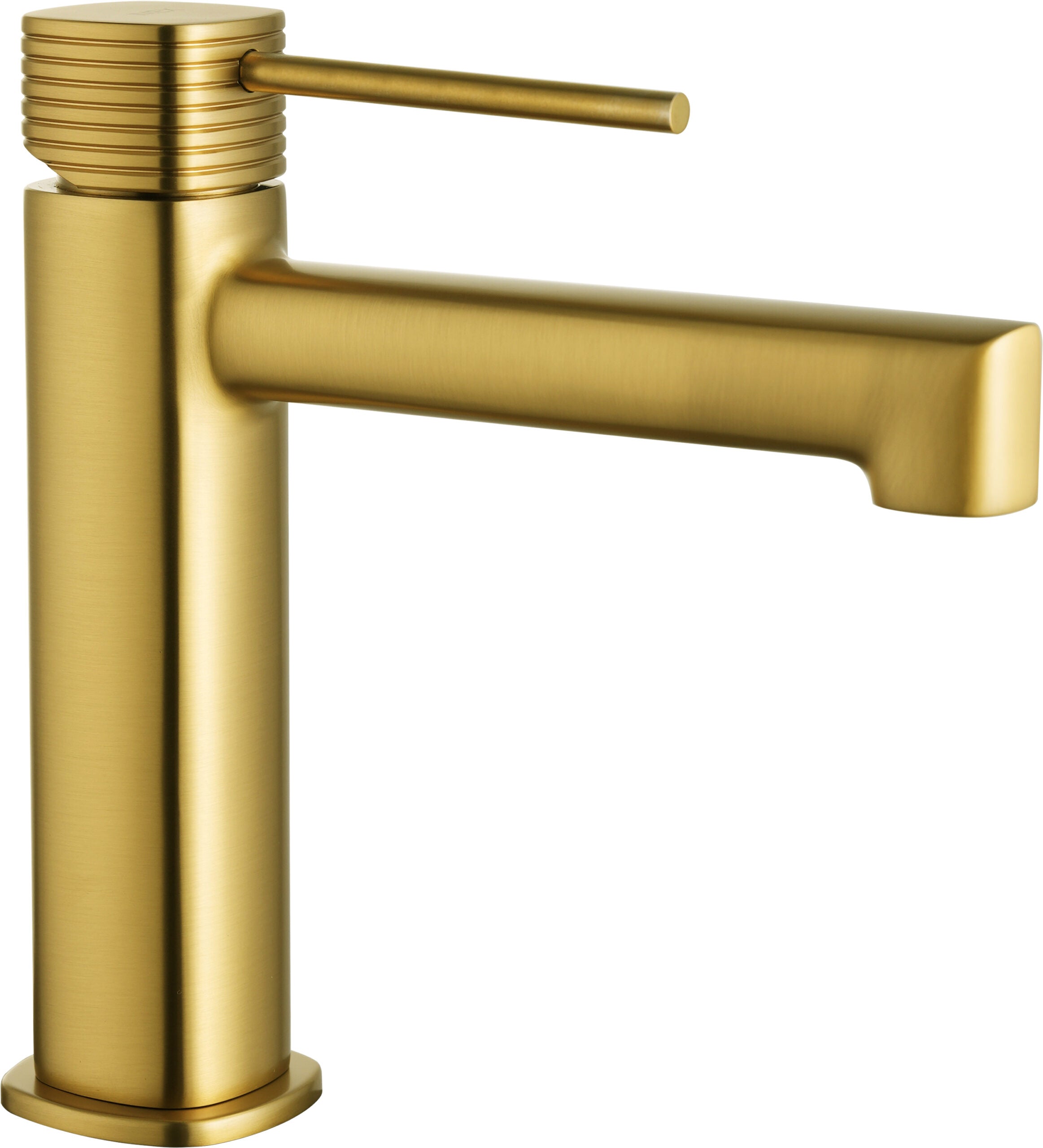 Firenze Brushed Gold Single Lever Basin Mixer, main product view