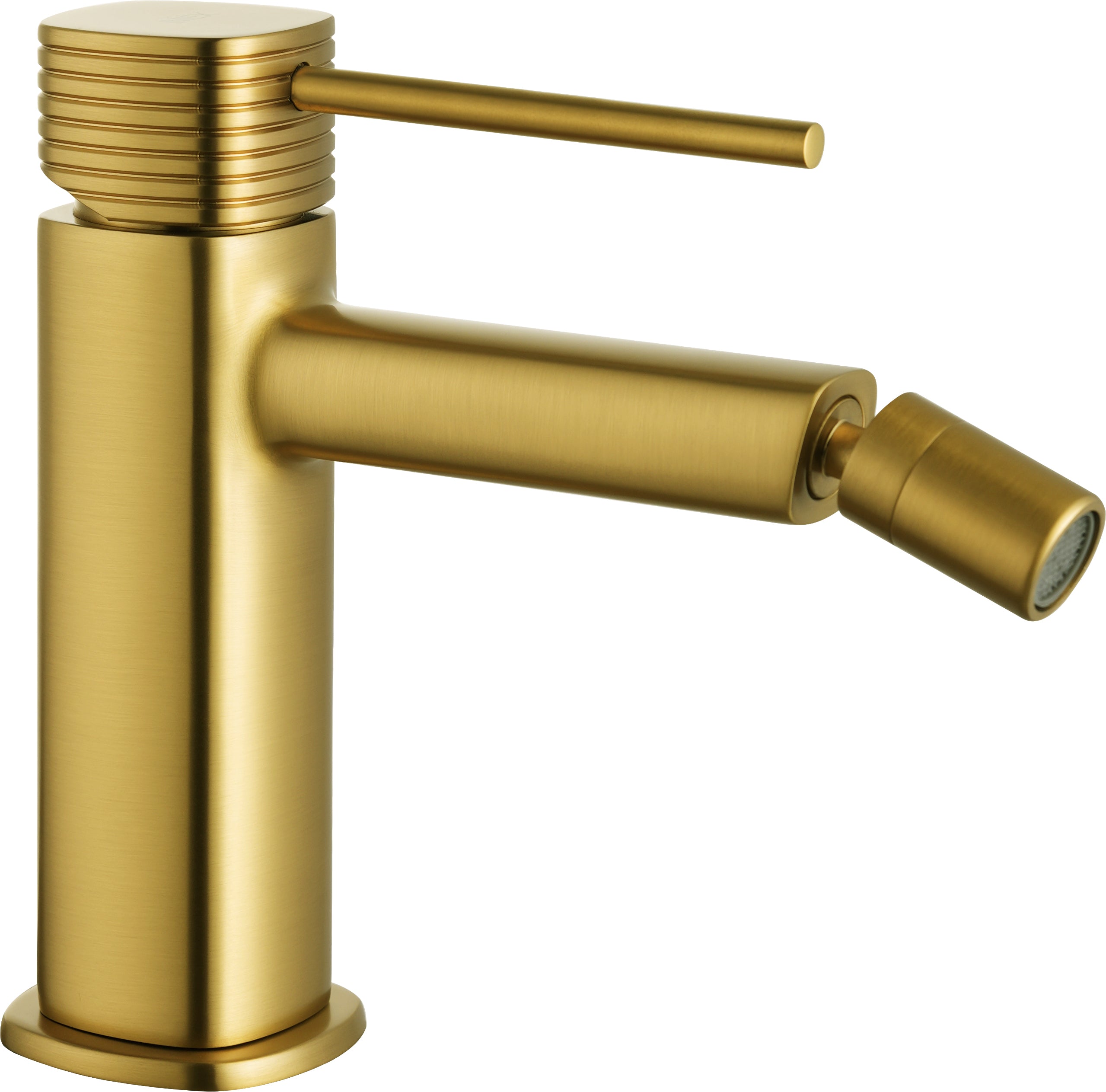 Firenze Brushed Gold Single Lever Bidet Mixer, main product view