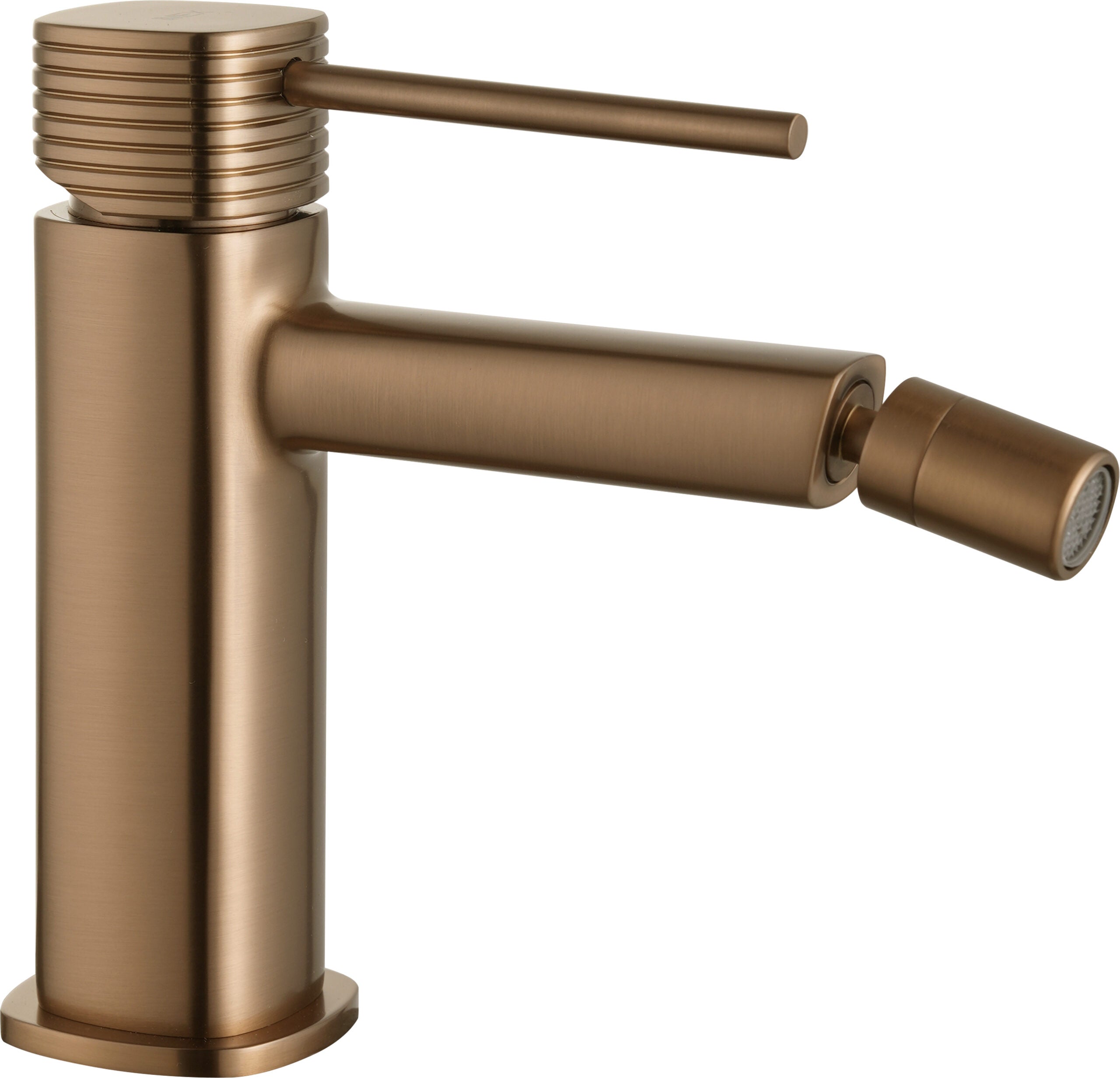 Firenze Brushed Rose Gold Single Lever Bidet Mixer, main product view