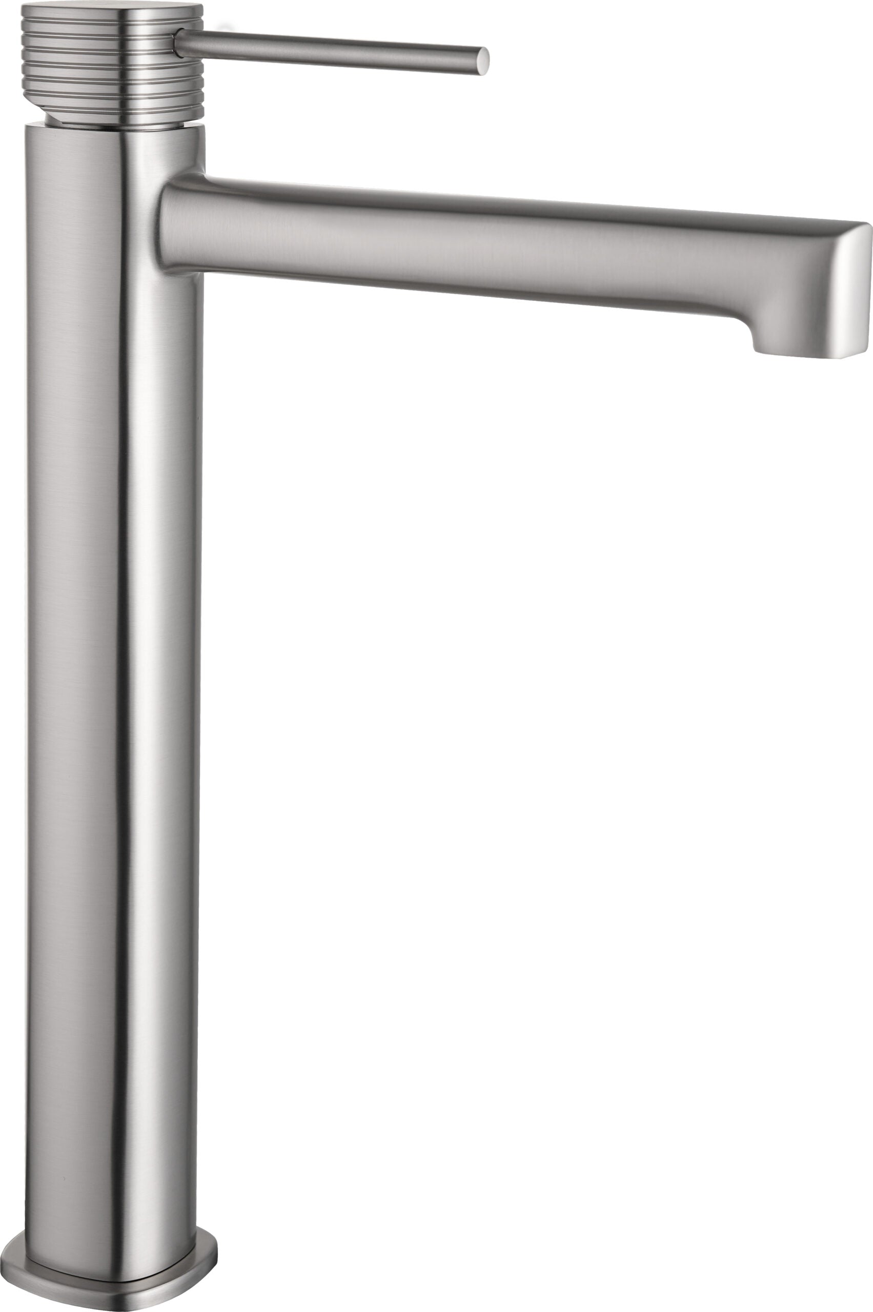 Firenze Brushed Nickel Tall Single Lever Basin Mixer, main product view