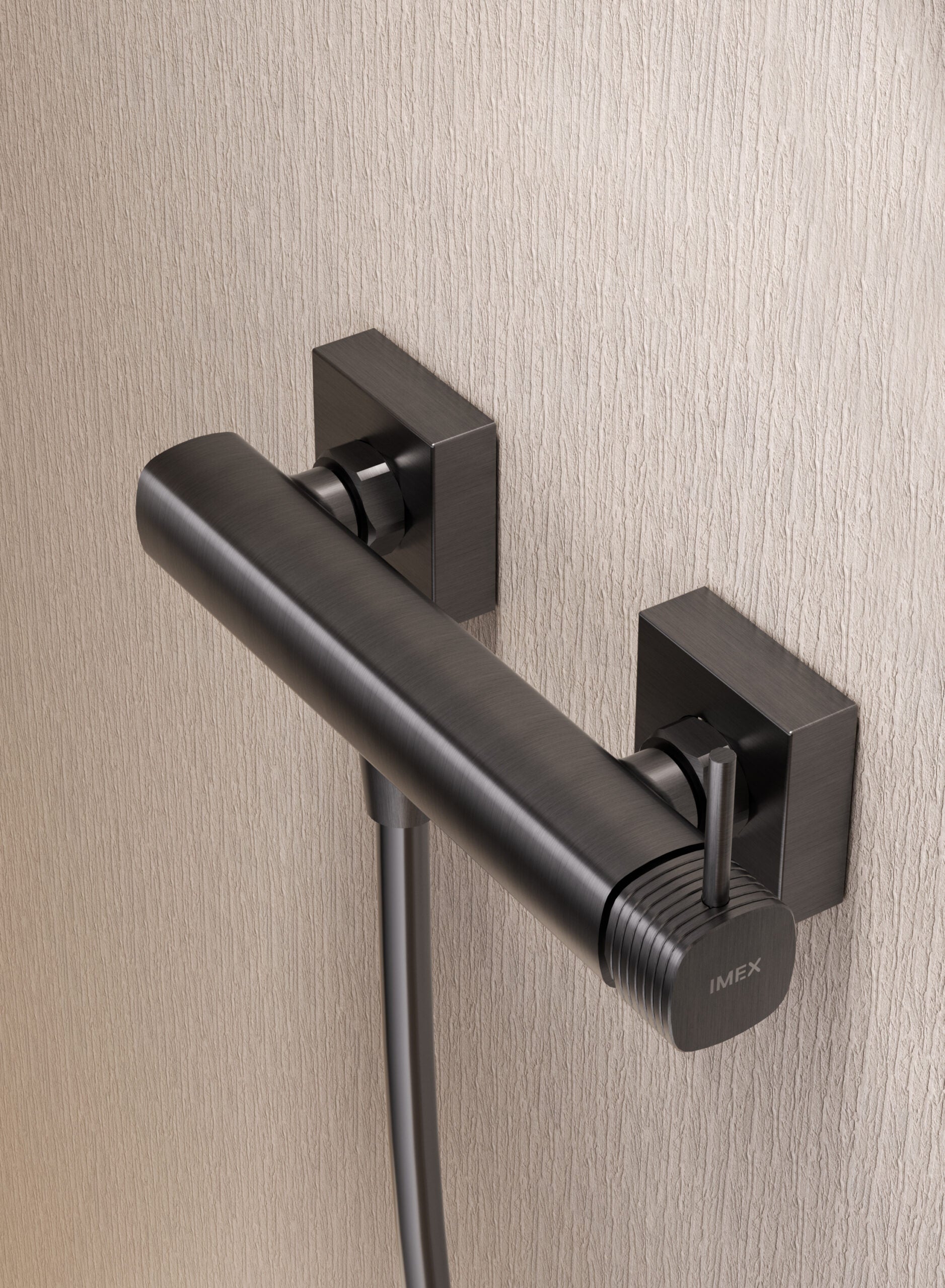 Firenze Chrome Single Lever Shower Kit, mixer detail